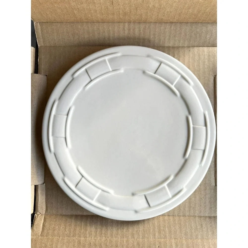 Longaberger Pottery Woven Traditions Ivory Trivet NEW In Box